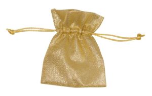 Lurex-Säckchen 11,5 x 9 cm - gold und silber
