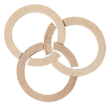 Mini-Holzpuzzle – The Olympic Rings