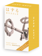 Mini-Huzzle-Cast-Puzzle Key II ** - silber