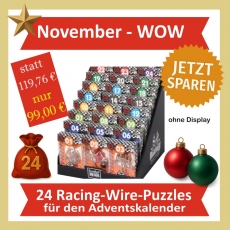 November-WOW: 24 Racing-Wire-Puzzles fr den Adventskalender