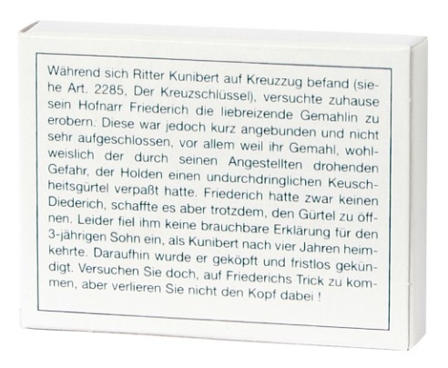 Mini-Knobelspiel Der Keuschheitsgürtel