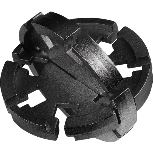 Mini-Huzzle-Cast-Puzzle - Disk - schwarz **