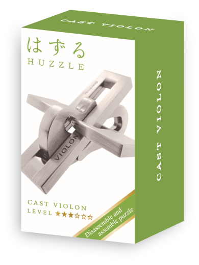 Mini-Huzzle-Cast-Puzzle - Violon - silber ***