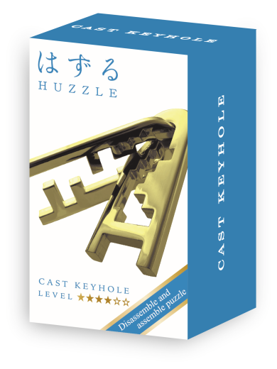 Mini-Huzzle-Cast-Puzzle - Keyhole - gold ****