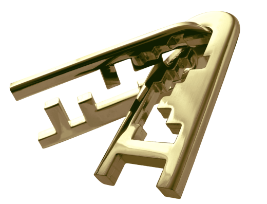 Mini-Huzzle-Cast-Puzzle - Keyhole - gold ****