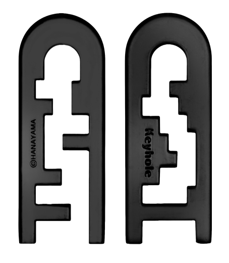 Mini-Huzzle-Cast-Puzzle - Keyhole - schwarz ****