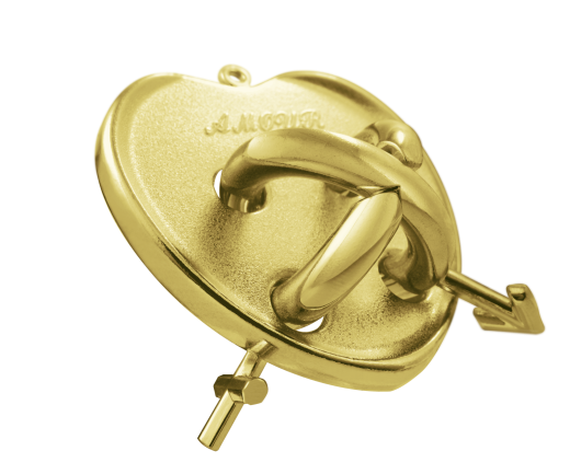 Mini-Huzzle-Cast-Puzzle - Amour - gold *****