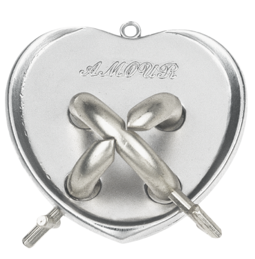 Mini-Huzzle-Cast-Puzzle - Amour - silber *****