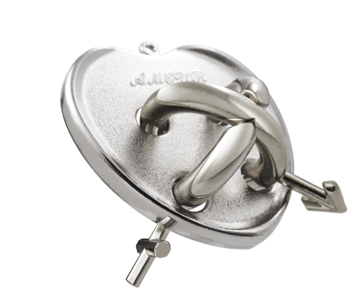 Mini-Huzzle-Cast-Puzzle - Amour - silber *****