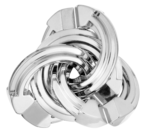 Mini-Huzzle-Cast-Puzzle - Cyclone - silber *****
