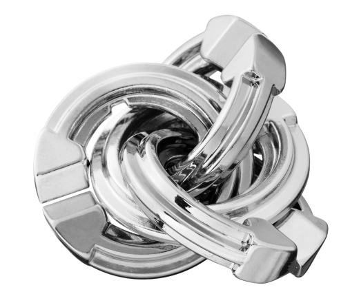Mini-Huzzle-Cast-Puzzle - Cyclone - silber *****