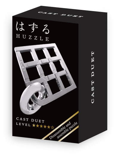 Mini-Huzzle-Cast-Puzzle - Duet - silber *****