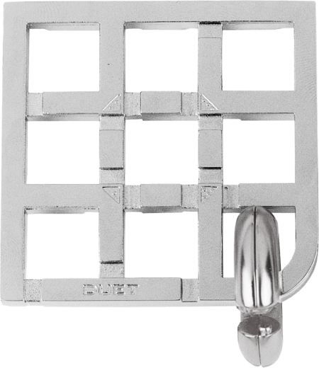 Mini-Huzzle-Cast-Puzzle - Duet - silber *****