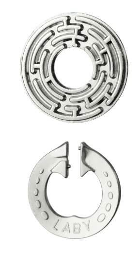 Mini-Huzzle-Cast-Puzzle - Laby - silber *****