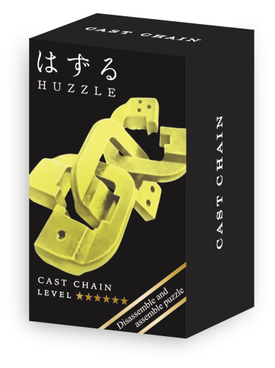 Mini-Huzzle-Cast-Puzzle - Chain - gold ******