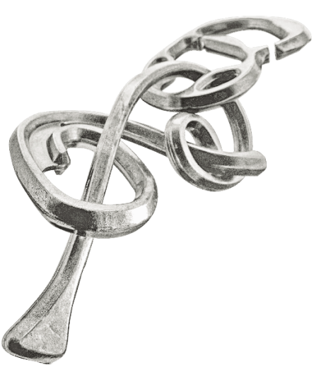 Mini-Huzzle-Cast-Puzzle - Enigma - silber ******