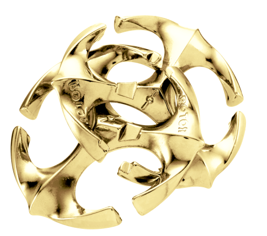 Mini-Huzzle-Cast-Puzzle - Rotor - gold ******