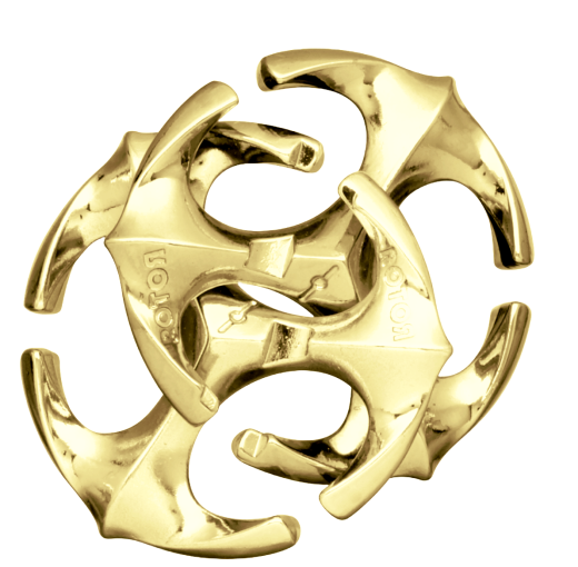 Mini-Huzzle-Cast-Puzzle - Rotor - gold ******