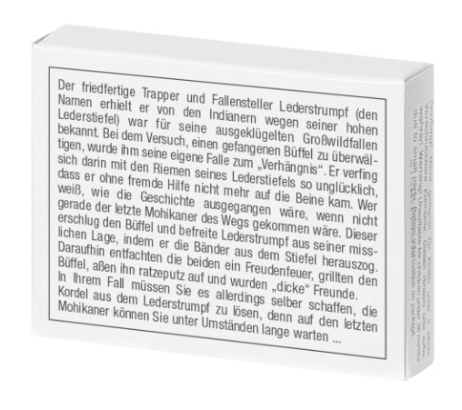 Mini-Knobelspiel Der verhängnisvolle Lederstrumpf