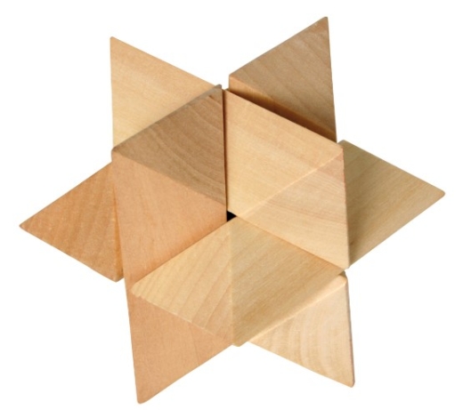 Holz-Knobelspiele Quadruplets – 4er-Set