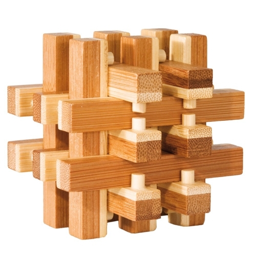 IQ-Test Bambus-Knobelspiel – Verschlossen **