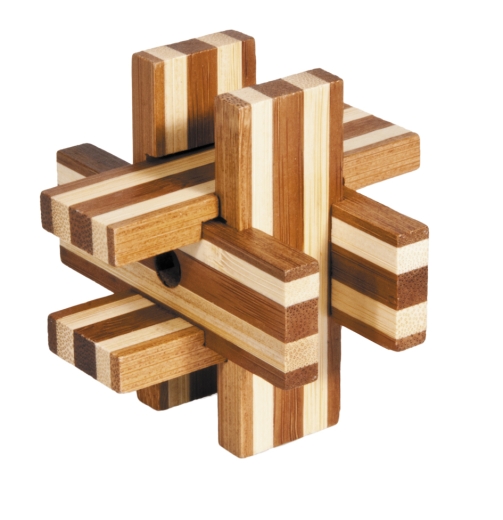 IQ-Test Bambus-Knobelspiel – Bretterkreuz ***