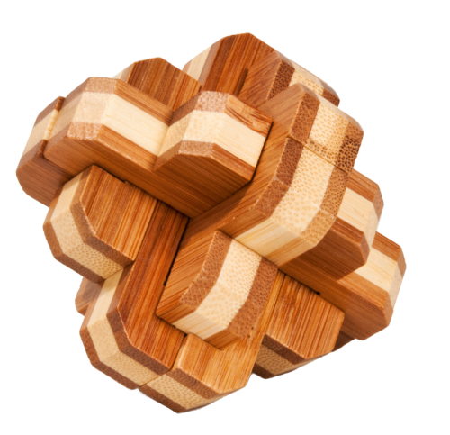 IQ-Test Bambus-Knobelspiel – Runder Knoten ***