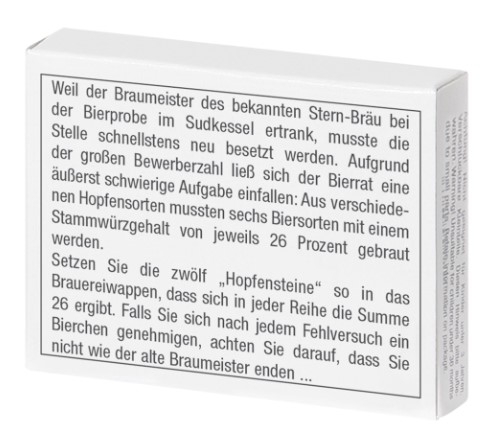 Mini-Knobelspiel Die verhopfte Bierprüfung