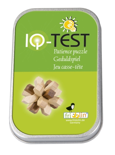 IQ-Test Bambus-Knobelspiel – Kristall in Metalldose ****