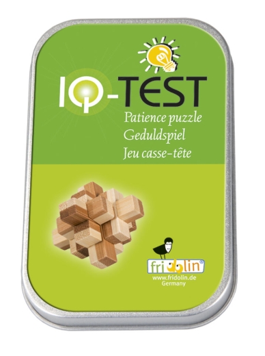 IQ-Test Bambus-Knobelspiel – Block 2 in Metalldose ****