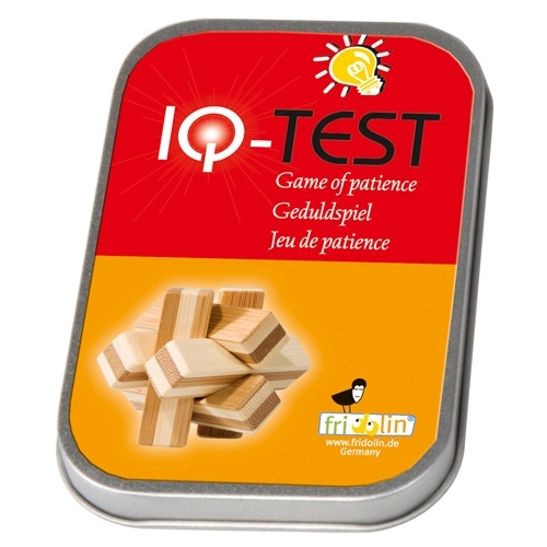 IQ-Test Bambus-Knobelspiel – Knoten in Metalldose ***