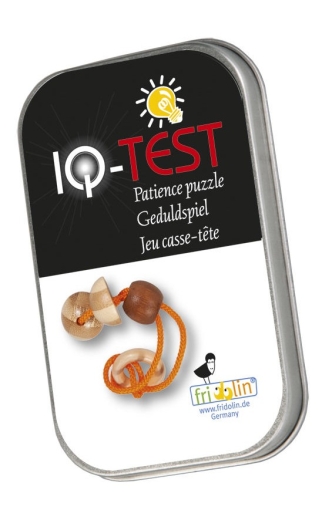 IQ-Test Bambus-Knobelspiel – Orange in Metalldose *****