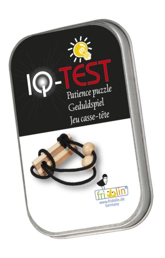 IQ-Test Bambus-Knobelspiel – Schwarz in Metalldose ****