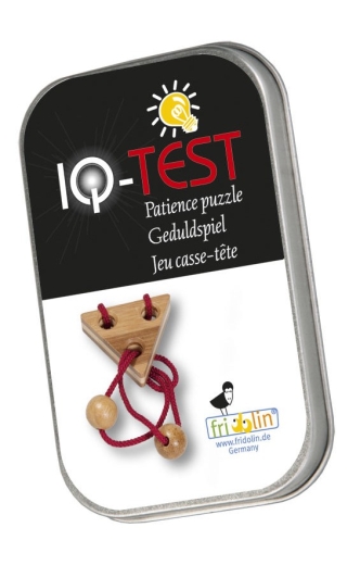 IQ-Test Bambus-Knobelspiel – Rot in Metalldose ****