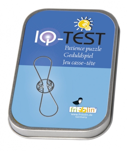 IQ-Test Metall-Knobelspiel – Schlaufen in Metalldose **