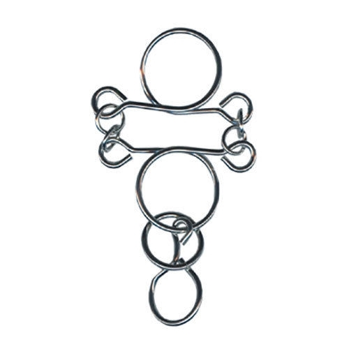 IQ-Test Metall-Knobelspiel – Stab & Ringe in Metalldose ***