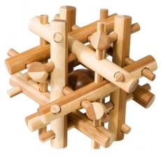 IQ-Test-Puzzle aus Bambus  Magic Sticks ****