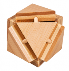 IQ-Test-Puzzle aus Bambus  Magische Dreiecksbox ****