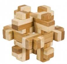 Bambus-Puzzle Konstrukt ***  in Metalldose
