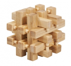 Bambus-Puzzle Verschlossen **  in Metalldose