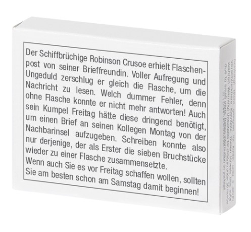 Mini-Holzpuzzle Das Flaschenpuzzle