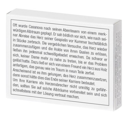 Mini-Holzpuzzle Das gebrochene Herz