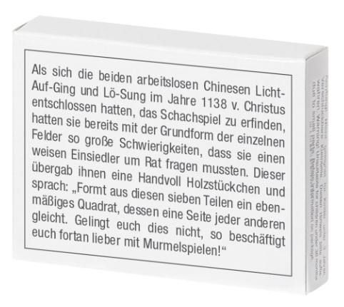 Mini-Holzpuzzle Das Quadrat-Puzzle