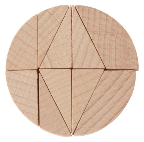 Mini-Holzpuzzle Das Rad des Neandertalers