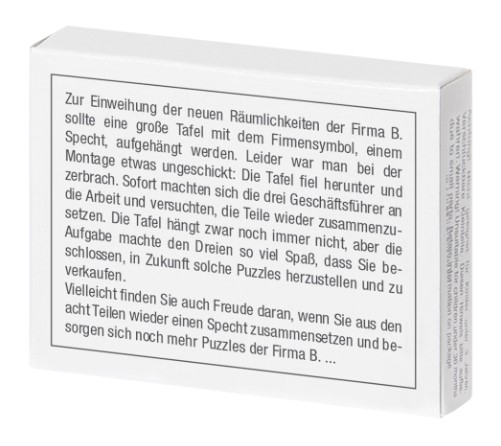 Mini-Holzpuzzle Das Specht-Puzzle