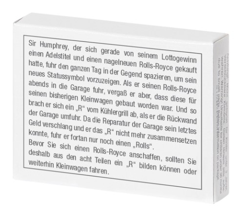 Mini-Holzpuzzle Das zerbrochene "R"