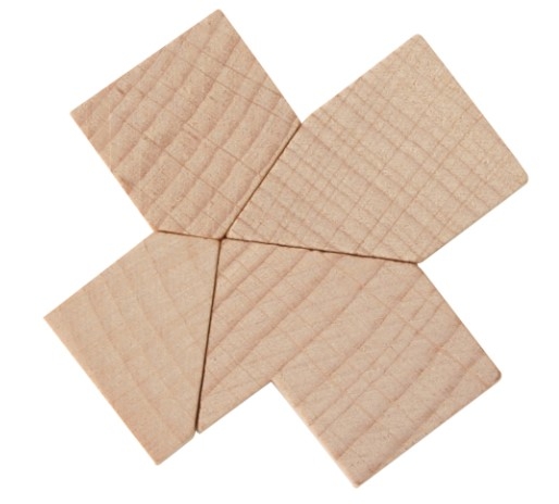Mini-Holzpuzzle Der Kreuz-Schlüssel
