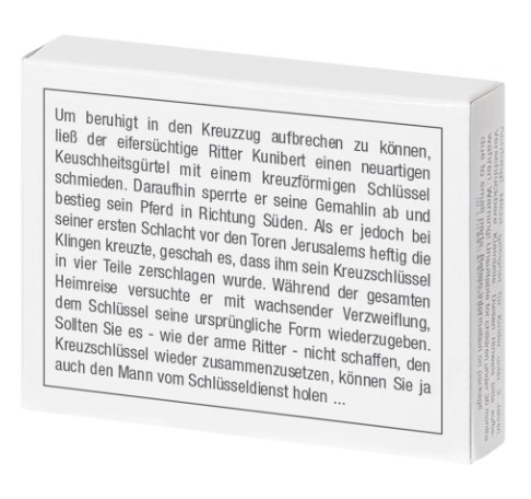 Mini-Holzpuzzle Der Kreuz-Schlüssel