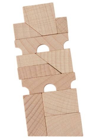Mini-Holzpuzzle Der schiefe Turm von Pisa