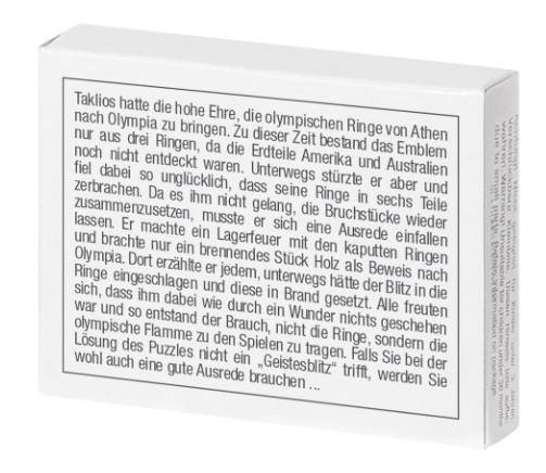 Mini-Holzpuzzle Die olympischen Ringe der Antike